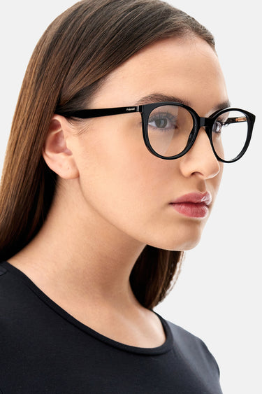 Premium Women Polaroid Eyeglasses: PLD D422 - Crystal - SpecSMART Eye Clinic (Diagonal Face View)